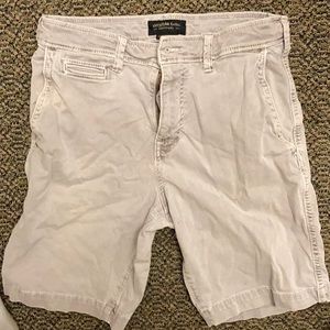Gray American Eagle Khaki Shorts